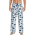 thumbnail image 1 of Mens Pajama Pants - Soft Sleep & Lounge Pants for Men, Cute Cartoon Dinosaurs Cuteness Casual PJ Bottoms Pants with Pockets, 1 of 5