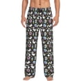 thumbnail image 1 of Mens Pajama Pants - Soft Sleep & Lounge Pants for Men, Cute Cartoon Rainbow Donut Cuteness Casual PJ Bottoms Pants with Pockets, 1 of 5