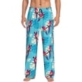 thumbnail image 1 of Mens Pajama Pants - Soft Sleep & Lounge Pants for Men, Cute Colorful Macaw Monstera Cuteness Casual PJ Bottoms Pants with Pockets, 1 of 5