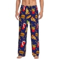thumbnail image 1 of Mens Pajama Pants - Soft Sleep & Lounge Pants for Men, Cute Food Green Ice Cream Cuteness Casual PJ Bottoms Pants with Pockets, 1 of 5