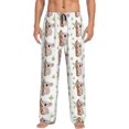 thumbnail image 1 of Mens Pajama Pants - Soft Sleep & Lounge Pants for Men, Cute Smiling Koala Cuteness Casual PJ Bottoms Pants with Pockets, 1 of 5