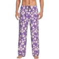 thumbnail image 1 of Mens Pajama Pants - Soft Sleep & Lounge Pants for Men, Daisies Flowers Petal Cuteness Casual PJ Bottoms Pants with Pockets, 1 of 5