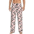 thumbnail image 1 of Mens Pajama Pants - Soft Sleep & Lounge Pants for Men, Donut panda Cuteness Casual PJ Bottoms Pants with Pockets, 1 of 5
