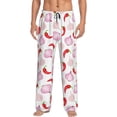 thumbnail image 1 of Mens Pajama Pants - Soft Sleep & Lounge Pants for Men, Onion Pattern chili Cuteness Casual PJ Bottoms Pants with Pockets, 1 of 5
