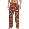 thumbnail image 1 of Mens Pajama Pants - Soft Sleep & Lounge Pants for Men, Retro cartoon Mushrooms Cuteness Casual PJ Bottoms Pants with Pockets, 1 of 5