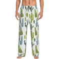 thumbnail image 1 of Mens Pajama Pants - Soft Sleep & Lounge Pants for Men, Thorny Cactus Pattern Cuteness Casual PJ Bottoms Pants with Pockets, 1 of 5