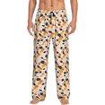 thumbnail image 1 of Mens Pajama Pants - Soft Sleep & Lounge Pants for Men, abstract bubbles drops print Cuteness Casual PJ Bottoms Pants with Pockets, 1 of 5