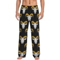 thumbnail image 1 of Mens Pajama Pants - Soft Sleep & Lounge Pants for Men, goat head cool black Cuteness Casual PJ Bottoms Pants with Pockets, 1 of 5