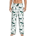 thumbnail image 1 of Mens Pajama Pants - Soft Sleep & Lounge Pants for Men, gradient black butterflies Cuteness Casual PJ Bottoms Pants with Pockets, 1 of 5