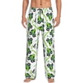 thumbnail image 1 of Mens Pajama Pants - Soft Sleep & Lounge Pants for Men, green rainbow car Cuteness Casual PJ Bottoms Pants with Pockets, 1 of 5