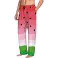 thumbnail image 1 of Mens Pajama Pants, Watermelon Soft Sleep & Lounge Pants for Men, Cuteness Casual PJ Bottoms Pants with Pockets, 1 of 7