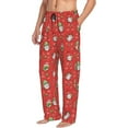 thumbnail image 1 of Mens Pajama Pants, merry Christmas gnome Soft Sleep & Lounge Pants for Men, Cuteness Casual PJ Bottoms Pants with Pockets, 1 of 7