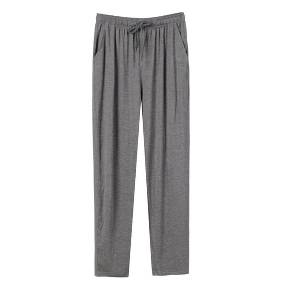 Mens Pajama Pants with Pockets Soft Comfortable Lightweight Elastic Drawstring Modal Pajama Bottoms Lounge Pants