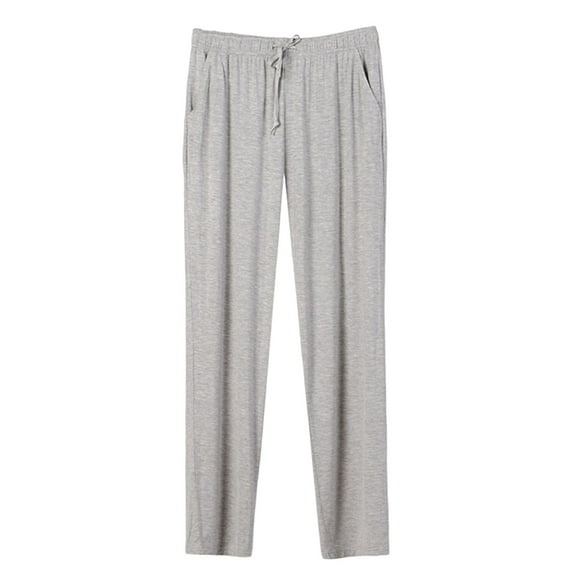 Mens Pajama Pants with Pockets Soft Comfortable Lightweight Elastic Drawstring Modal Pajama Bottoms Lounge Pants