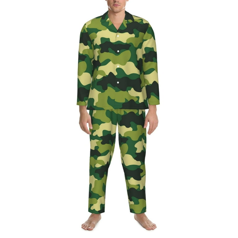 Mens camo pajama set hotsell