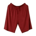 thumbnail image 1 of Mens Pajama Shorts Breathable Soft Sleep Short Elastic Waist 2026 Lounge PJ Short with Pockets, 1 of 5
