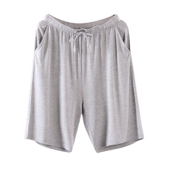 Mens Pajama Shorts Breathable Soft Sleep Short Elastic Waist 2026 Lounge PJ Short with Pockets