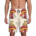 thumbnail image 1 of Mens Pajama Shorts, Frog Sitting On Mushroom Sleep Shorts Men Pajama Bottoms Lounge PJ Shorts with Pockets, 1 of 6