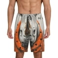 thumbnail image 1 of Mens Pajama Shorts, Polka Dot Rhino Welcome Sleep Shorts Men Pajama Bottoms Lounge PJ Shorts with Pockets, 1 of 6