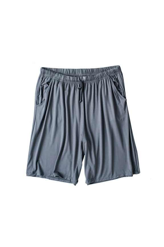 Mens Pajama Shorts Rayon Sleep Shorts Soft Comfy Pants
