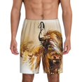 thumbnail image 1 of Mens Pajama Shorts, Yak Sleep Shorts Men Pajama Bottoms Lounge PJ Shorts with Pockets, 1 of 6