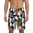 thumbnail image 1 of Mens Pajama Shorts, halloween cute ghost cartoon Sleep Shorts Men Pajama Bottoms Lounge PJ Shorts with Pockets, 1 of 6