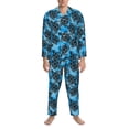 thumbnail image 1 of Mens Pajamas Set, Bohemian Sea Turtle Button Down Long Sleeve Loungewear Sleepwear Pjs sets for Men, 1 of 5