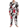 thumbnail image 1 of Mens Pajamas Set, Cute dog A Button Down Long Sleeve Loungewear Sleepwear Pjs sets for Men, 1 of 5