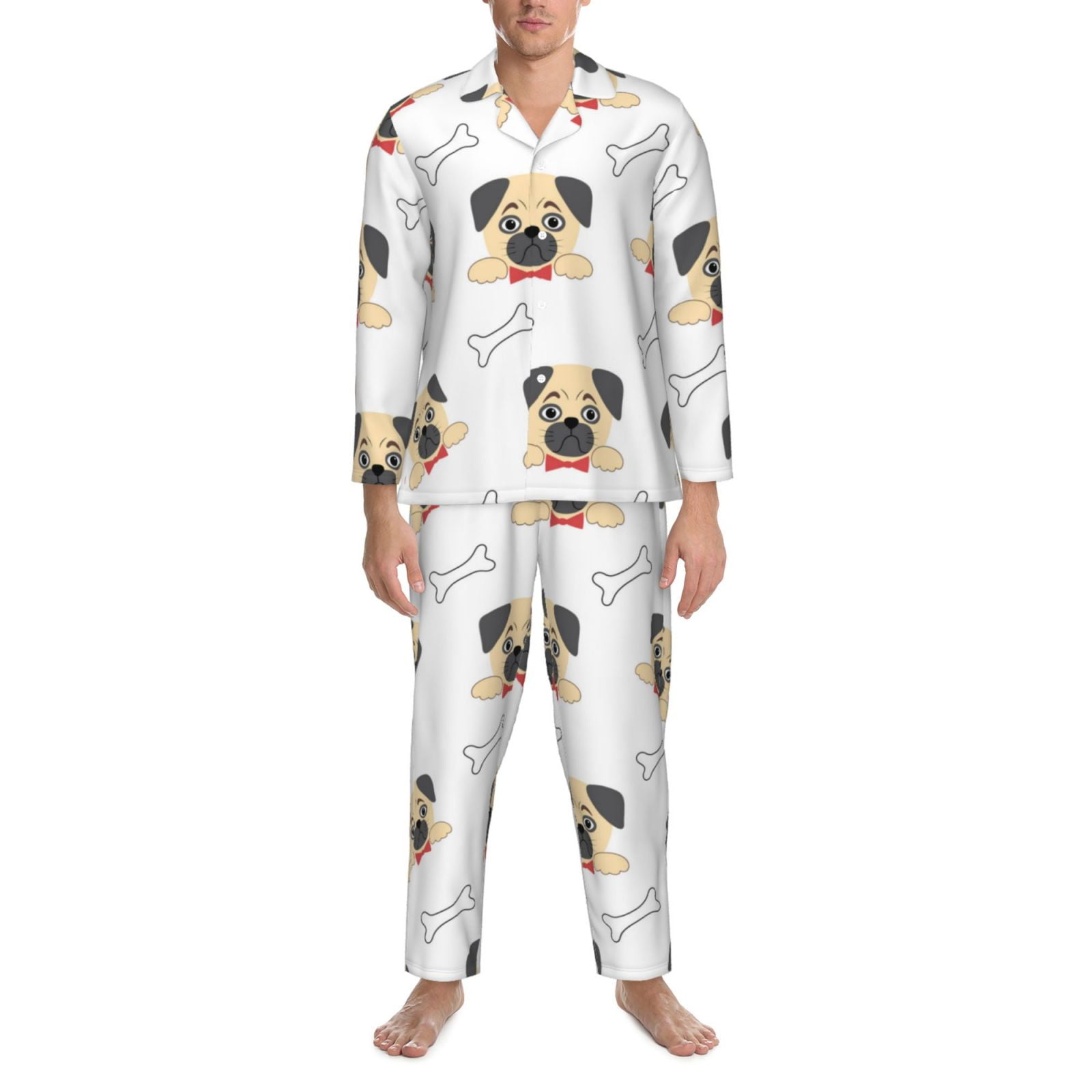 2 Piece French Bulldog PJ Set - Bones 2 Piece French Bulldog PJ Set - Bones