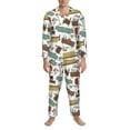 thumbnail image 1 of Mens Pajamas Set, art of living Button Down Long Sleeve Loungewear Sleepwear Pjs sets for Men, 1 of 5