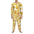 thumbnail image 1 of Mens Pajamas Set, cute Potato Button-Down Pajamas for Men Long Sleeve Mens Sleepwear Lounge Pjs Set, 1 of 5