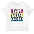 thumbnail image 1 of Mens Pan Poly Proud Pansexual Polyamory Pride Lgbtq Supporter T-Shirt White 4X-Large, 1 of 5