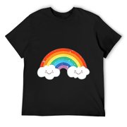 Mens Pansexual Transgender Queer LGBTQ+ Love Equality Bi Rainbow T-Shirt Black Small