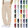 thumbnail image 1 of Mens Pants Athletic Fit Stretch Fashion Drawstring Elastic Waist Solid Color Casual Running Sweatpants With Pockets Workout Mens Pants, 1 of 4