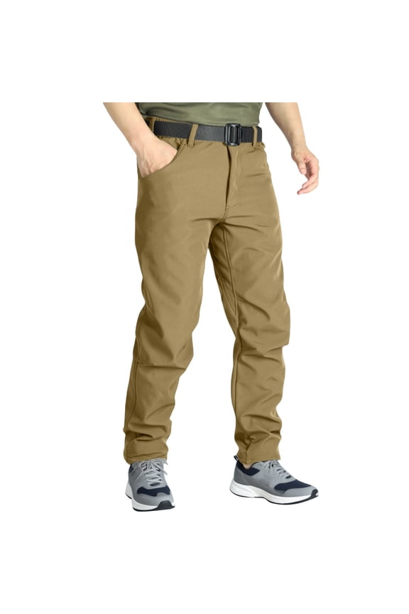 Mens Pants, Awwp Cargo Work Pants Lightweight Outdoor Hiking Pants for Men Khaki S