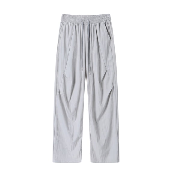 Mens Pants Big & Tall Quick Dry Moisture-Wicking Elastic Waist Breathable Cool Athletic Trousers Dad Gifts