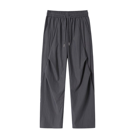 Mens Pants Big & Tall Quick Dry Moisture-Wicking Elastic Waist Breathable Cool Athletic Trousers Dad Gifts