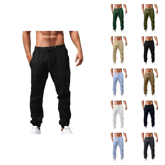 Mens Pants Casual Men's Sweatpants Men's Casual Pants Hop Breathable Loose Sports Pants for Spring and Summer Seasons