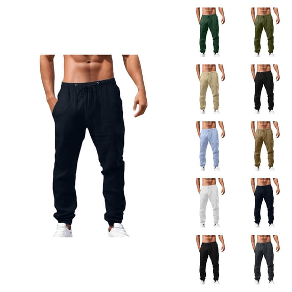 Mens Pants Casual Men's Sweatpants Men's Casual Pants Hop Breathable Loose Sports Pants for Spring and Summer Seasons