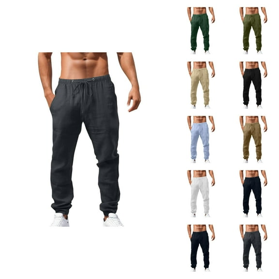 Mens Pants Casual Men's Sweatpants Men's Casual Pants Hop Breathable Loose Sports Pants for Spring and Summer Seasons