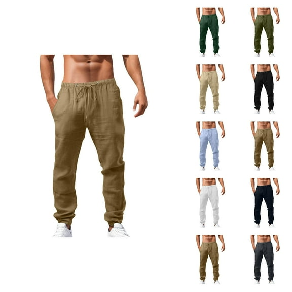 Mens Pants Casual Men's Sweatpants Men's Casual Pants Hop Breathable Loose Sports Pants for Spring and Summer Seasons
