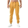 thumbnail image 1 of Mens Pants Casual Mens Casual Sweatpants Drawstring Jogging Solid Color Athletic Trousers Slim Fitted Pants Fashion Fall 2025, 1 of 8