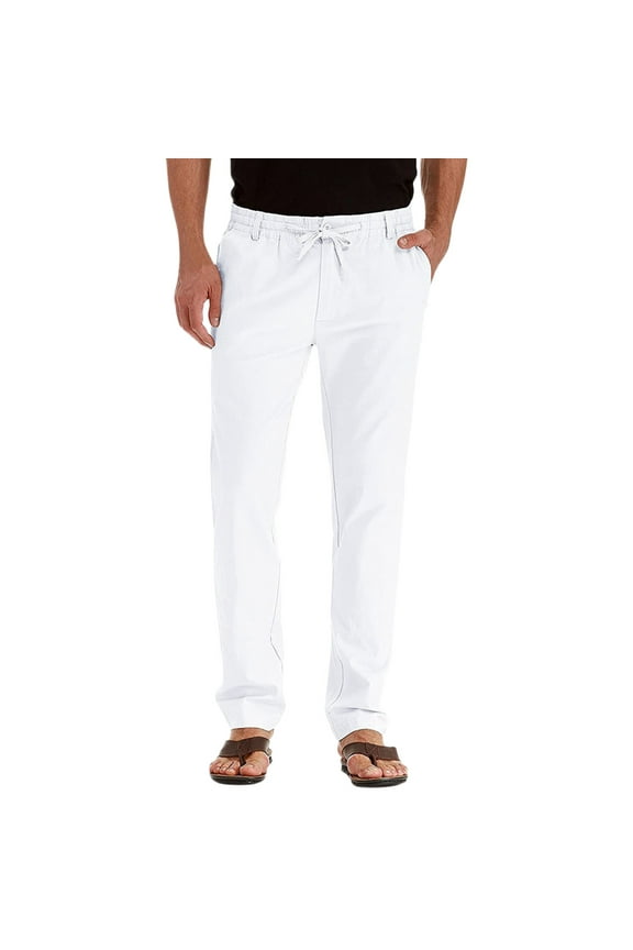 Mens Pants Casual Pants Have Elastic Waistband And Zip Fly With Adjustable Internal Drawstring For A Custom Fit For Men
