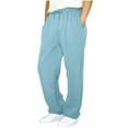 thumbnail image 1 of Mens Pants Casual Pull on Relaxed Regular Fit Hiking Casual Pants Baggy Beach Pant Lightweight Jogging, Workout Trousers, 1 of 6