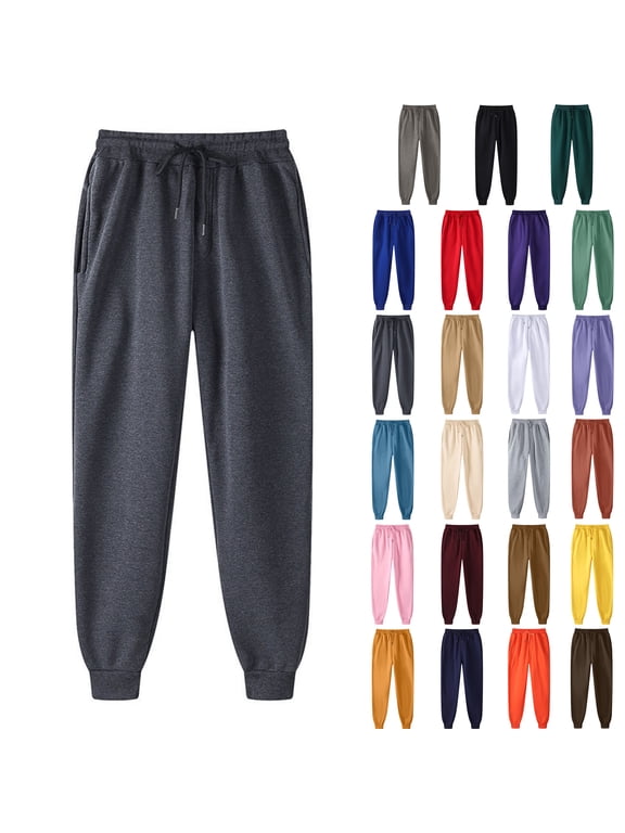 Mens Pants Clearance Running Sweatpants With Pockets Hip-hop Drawstring Pants Mens Athletic Pants Elastic Waist Legging Padded Casual Pants