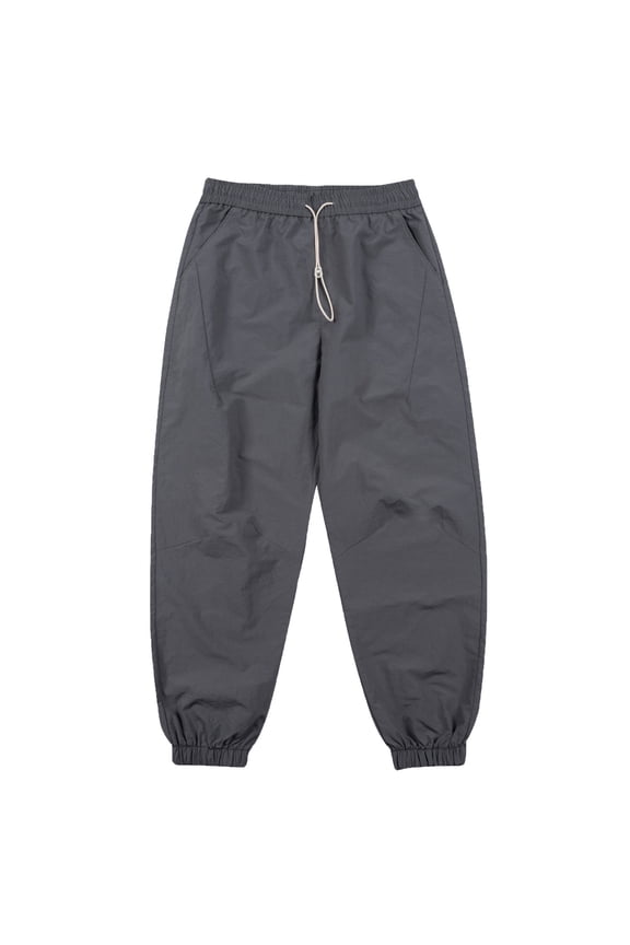 Mens Pants Fashion Solid Casual Elastic Waist Pocket Trousers Sport Pants Casual Pants for Men Gray 2XL