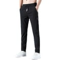 thumbnail image 1 of Mens Pants Fast Dry Stretch Ice Cool Breathable Running Jogger Drawstring Sweatwith Pockets Comfortable Pants, 1 of 5