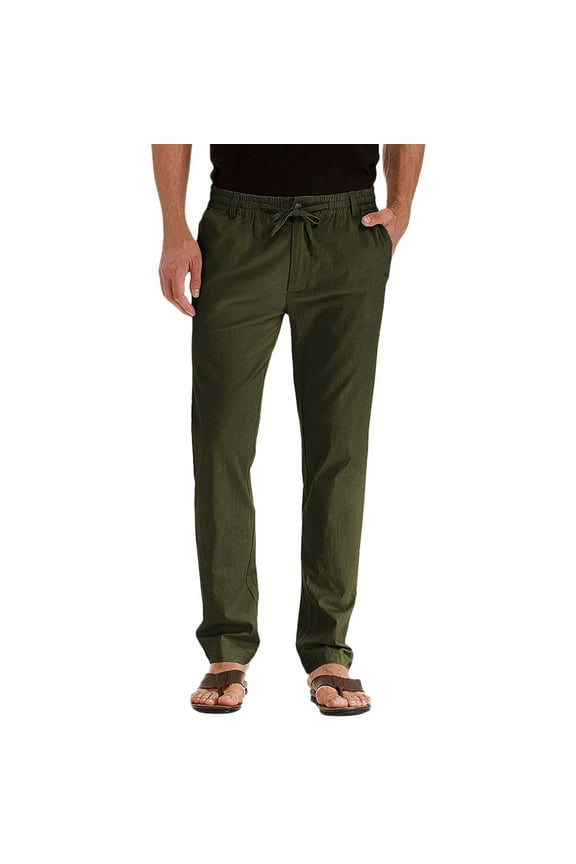 Mens Pants Golf Have Elastic Waistband And Zip Fly With Adjustable Internal Drawstring For A Custom Fit For Trousers