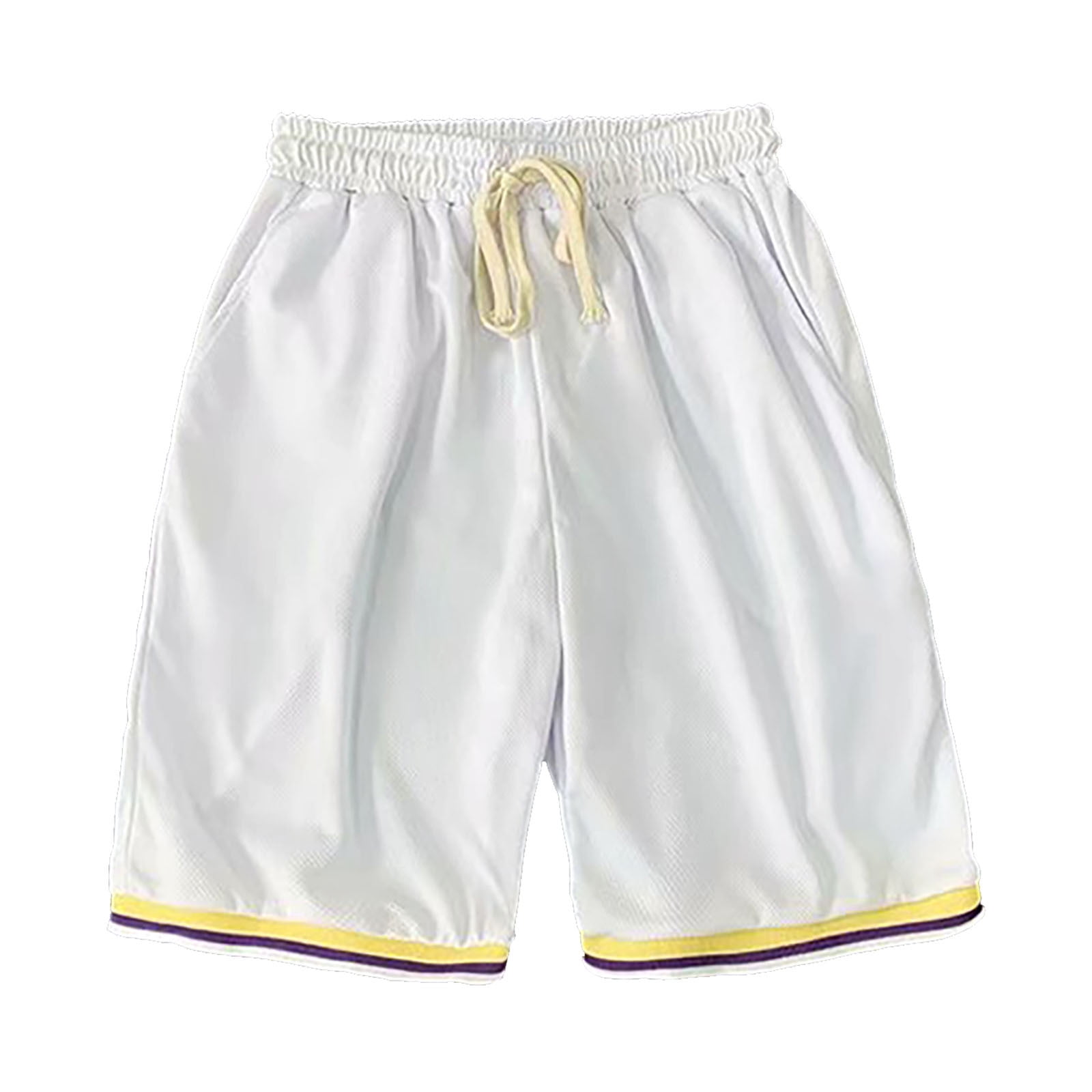 Mens Pants Joggers Summer Breathable Sports Basketball Game Teen Slacks