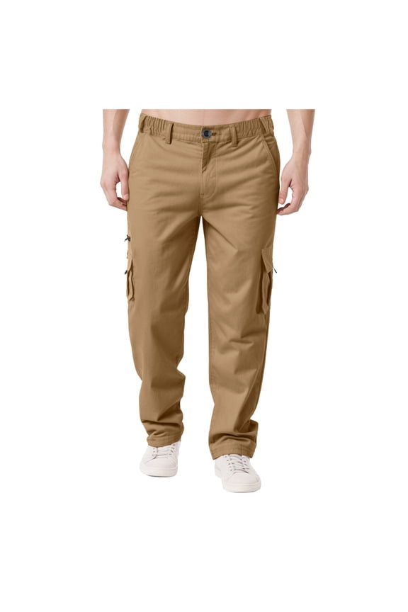 Mens Pants Khaki Men's Military Cargo Pants Water Resistant Ripstop Lightweight Stretch Combat Outdoor Hiking Pants